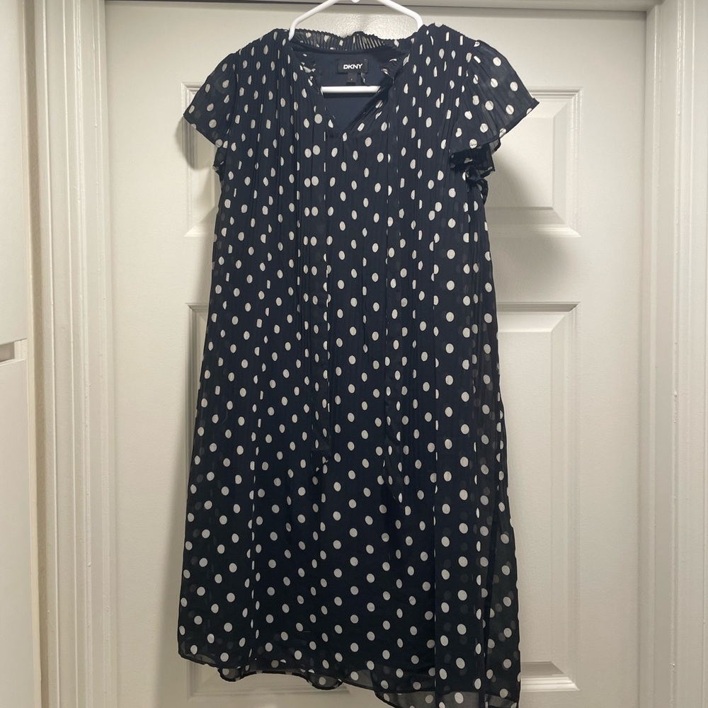 DKNY polka dot dress